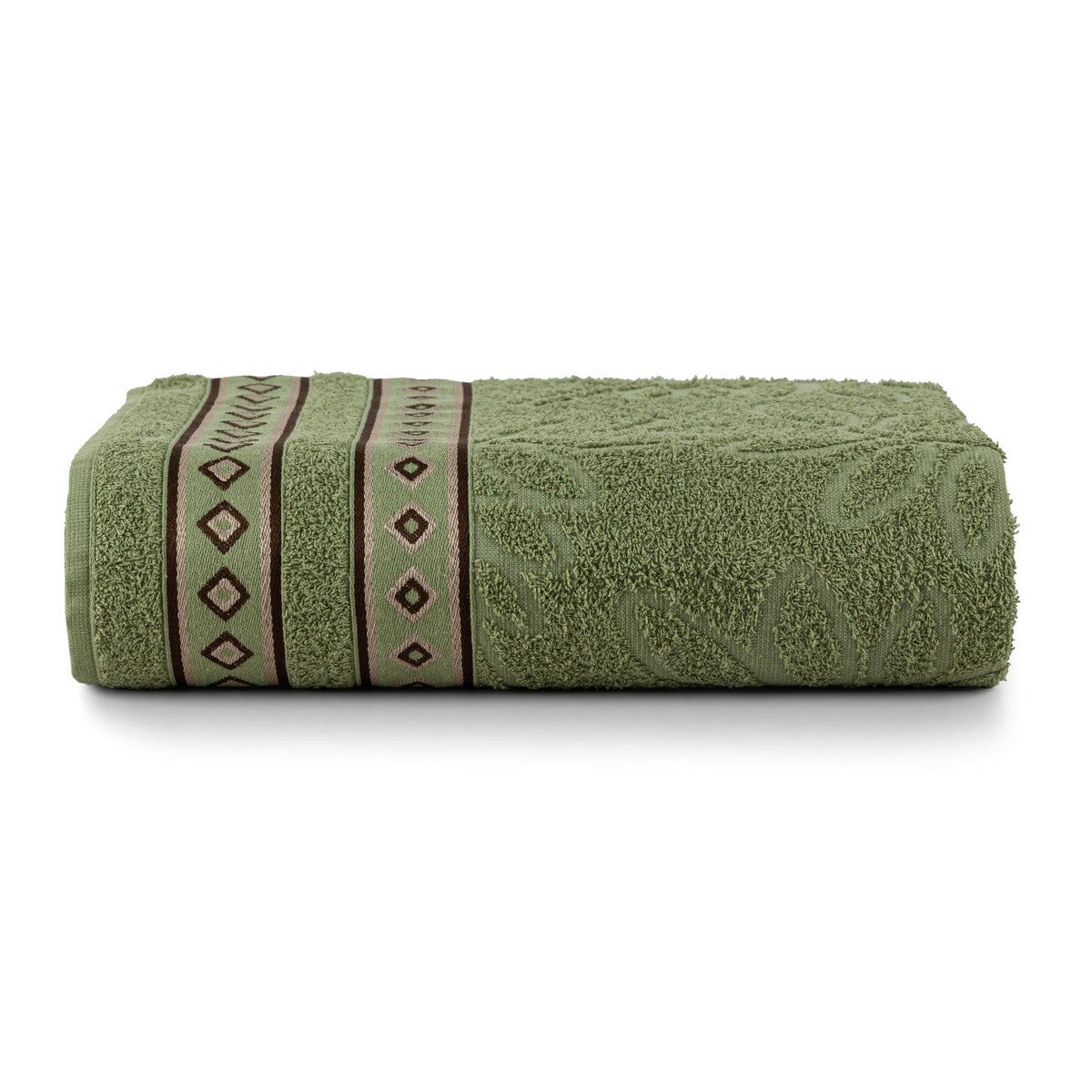 Bloom Cotton Bath Towel 59.1 x 29.5 in – 350 GSM Jacquard Soft Absorbent Towel